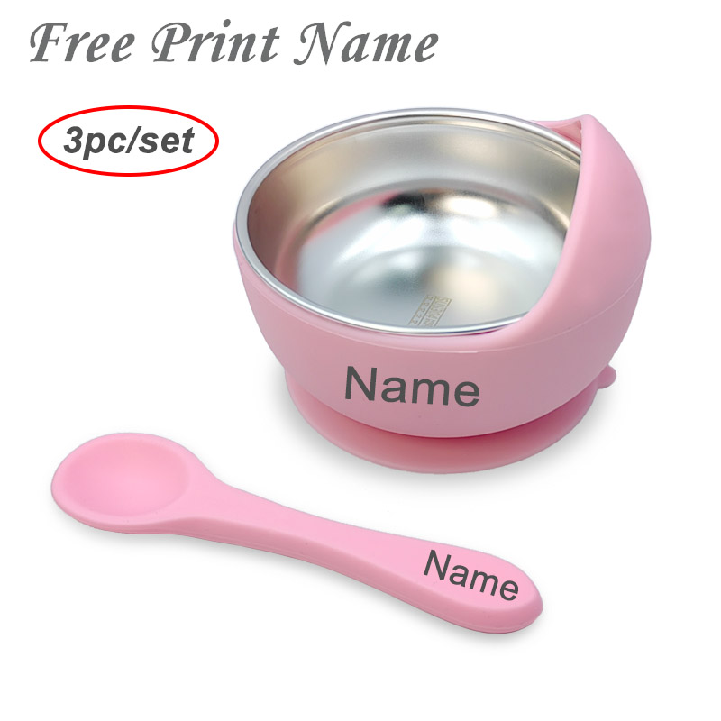 Baby Food Feeder - 3Pcs Set Baby Feeding Bowl With