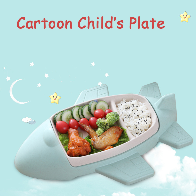 Baby Food With Fiber - Creative Cartoon Car Plane Child's Multifunctional