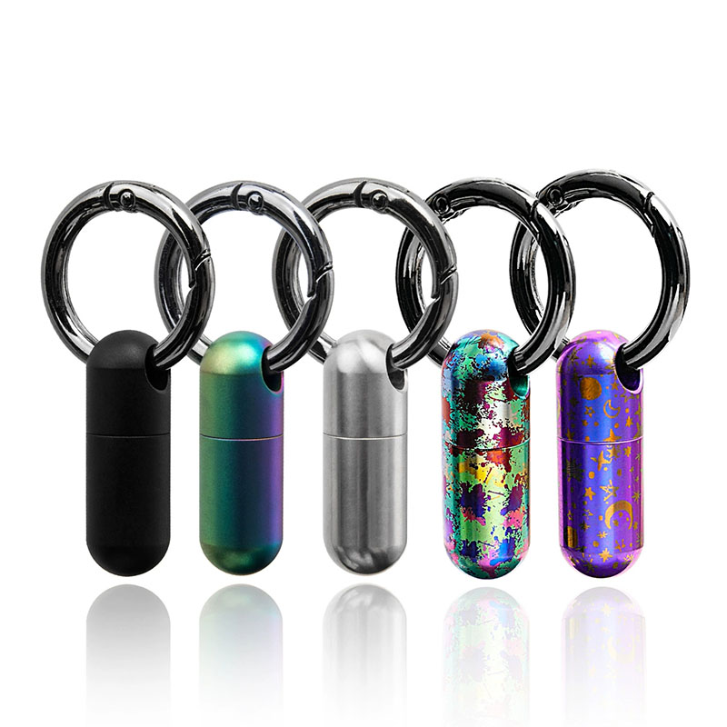 First Food Jar - Pure Titanium Waterproof Pill Box Color