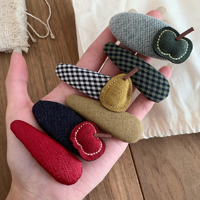 Baby Food Apple - 2PCS/set Cute Apple Hair Clip For