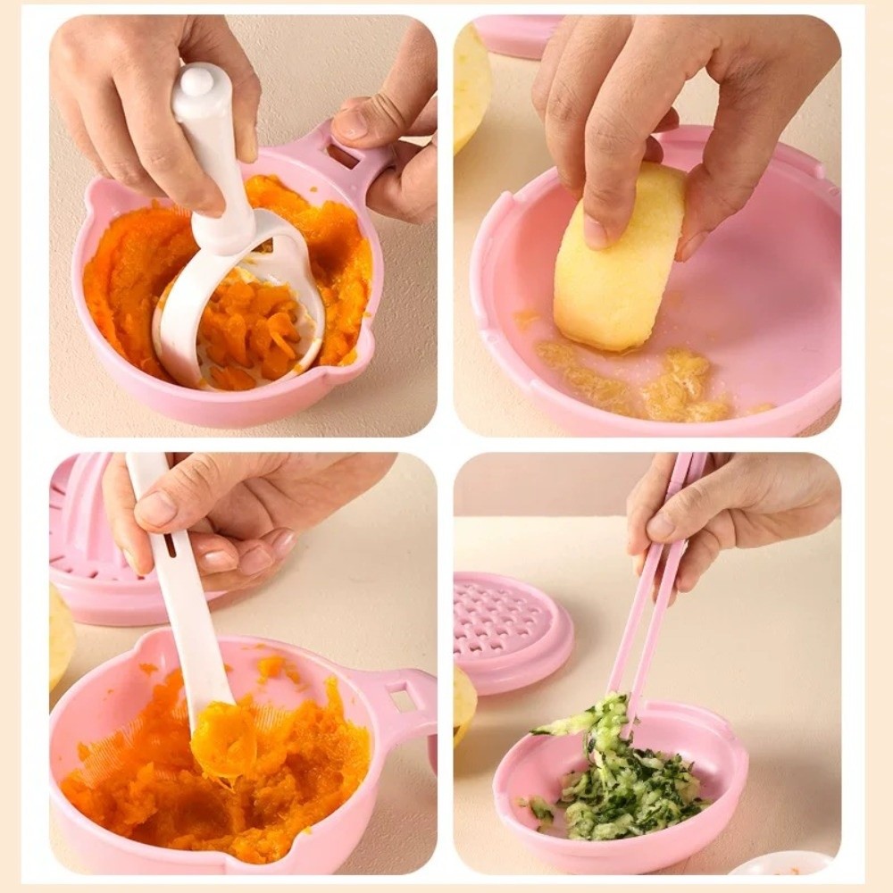 Baby Food Grater - Solid color Baby Food Grinding Bowl