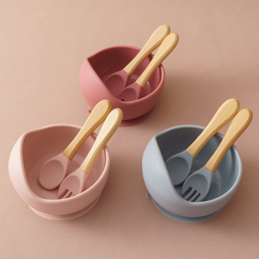 3PCS Baby Silicone Dinner Set  - Baby Food Dinner review and price