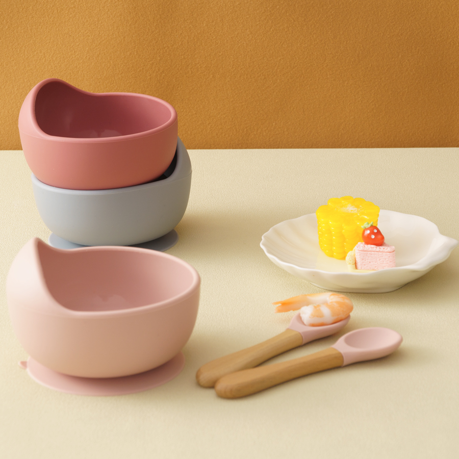3PCS Baby Silicone Dinner Set  - Baby Food Dinner review and price