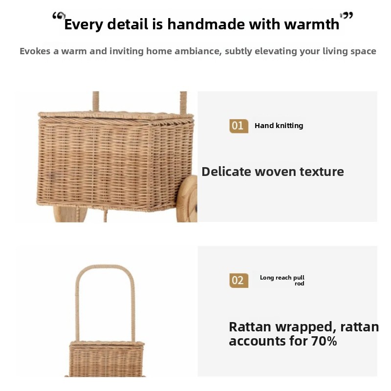Rattan Baby Push Wagon Toy Woo - Baby Food With Fiber review and price