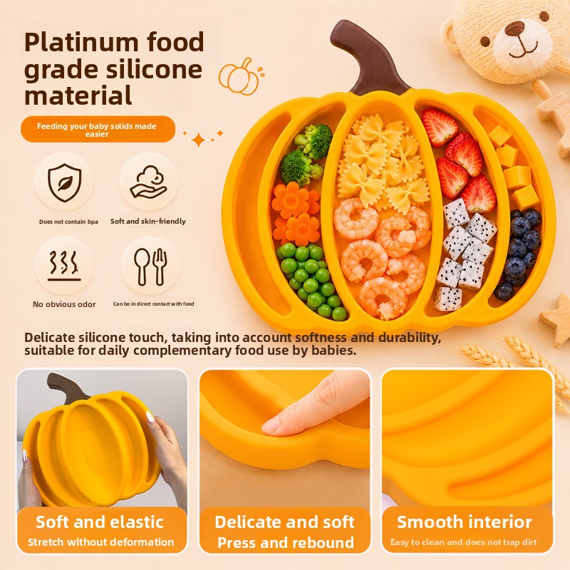 Pumpkin Silicone Baby Divided  - Baby Food Dinner review and price