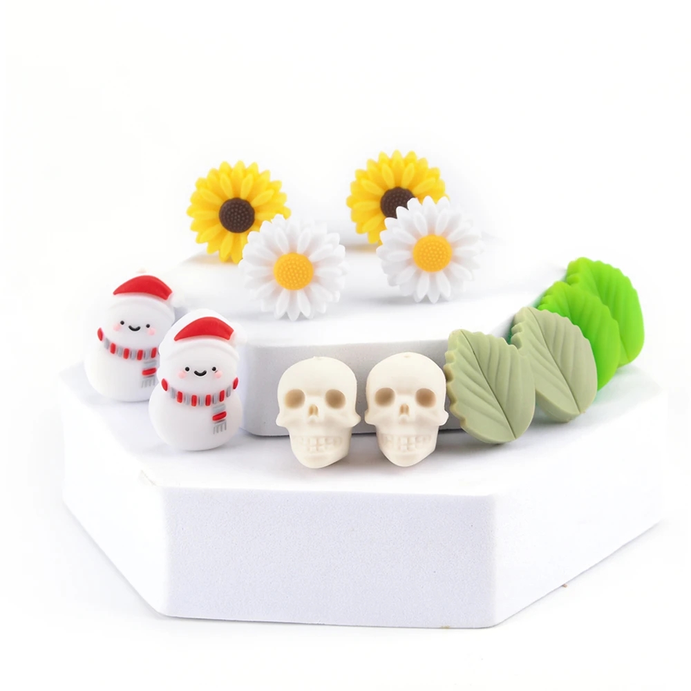 LOFCA 10pcs Leaf Silicone Bead - Baby Food Name review and price