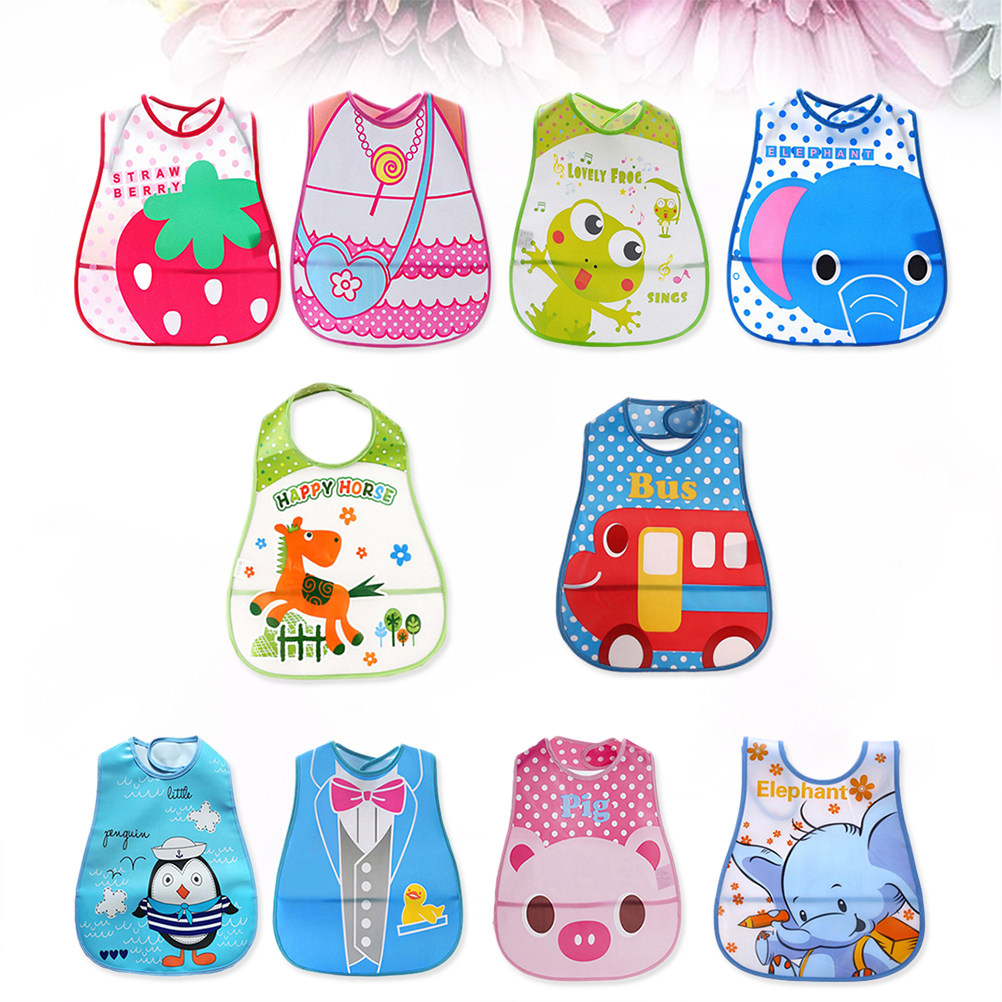 10 Pcs Baby Drool Bibs Food Fe - Baby Food Eating review and price