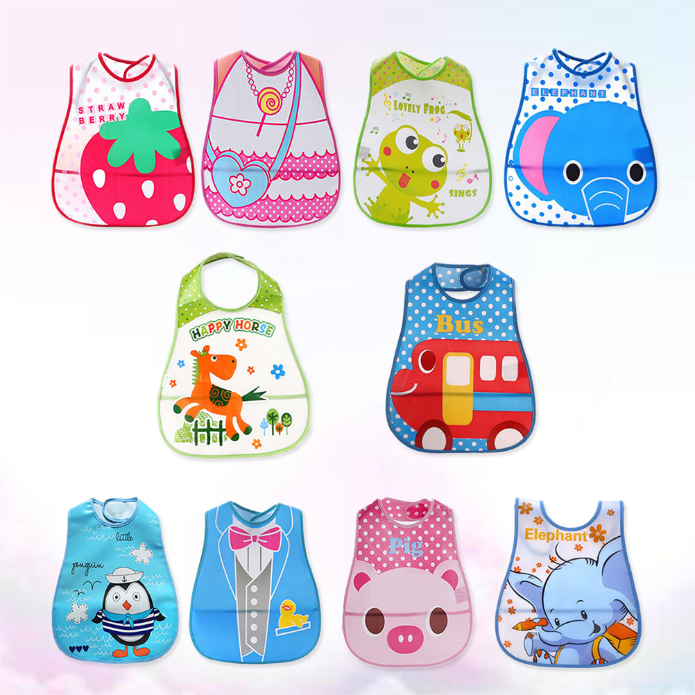 10 Pcs Baby Drool Bibs Food Fe - Baby Food Eating review and price