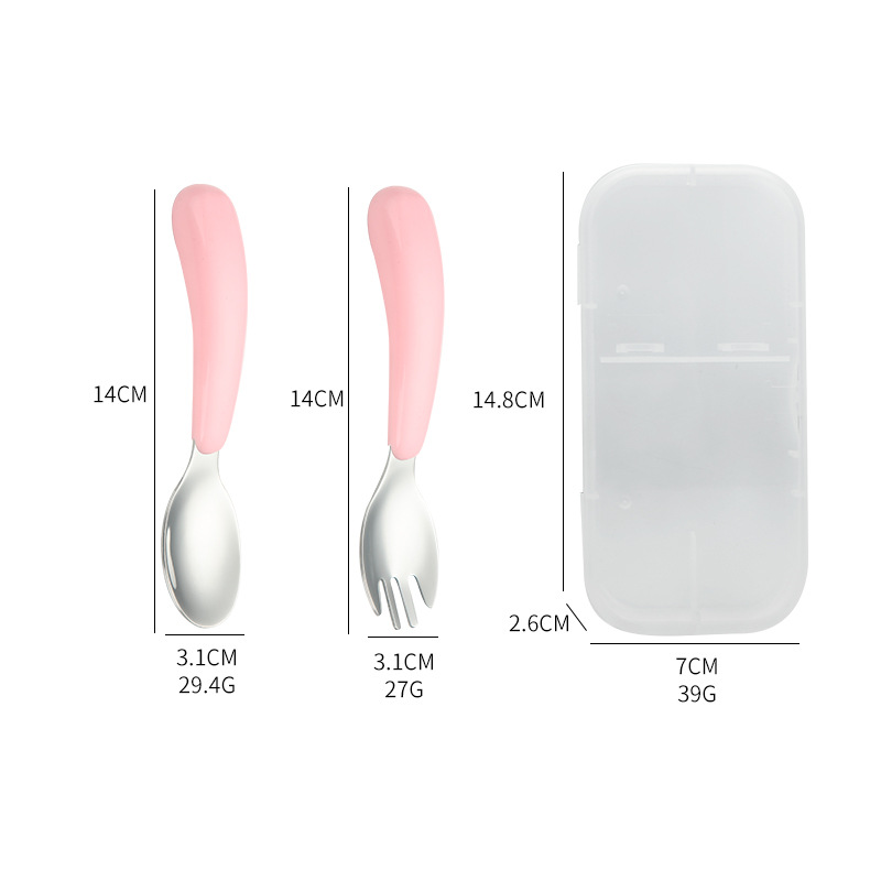 304 Stainless Steel Spoon Fork - Baby Food Utensil review and price