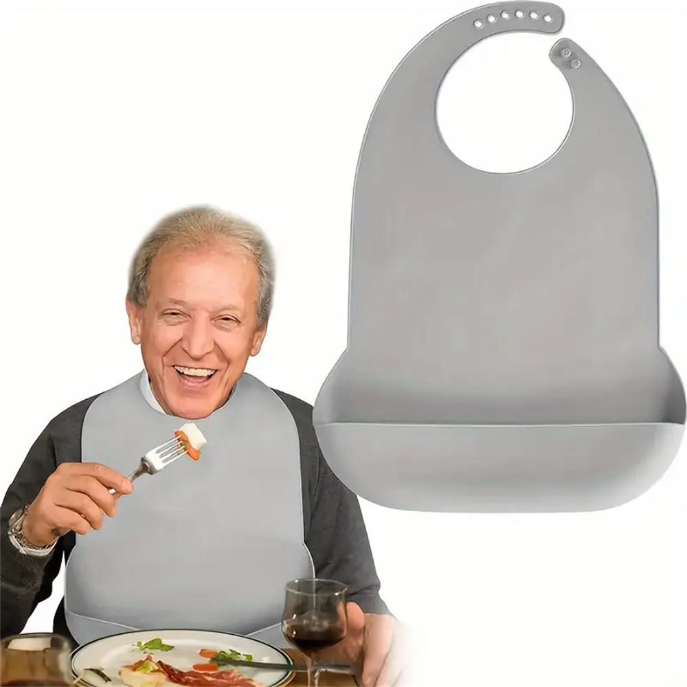 Large Silicone Adult Bibs Wate - Baby Food Eating review and price