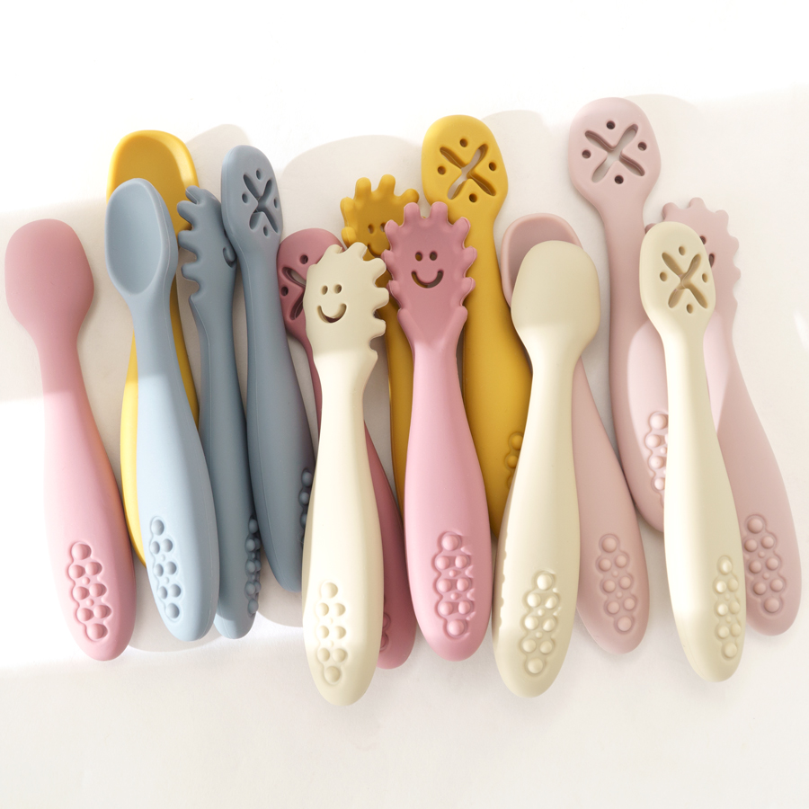3PCS Cute Baby Learning Spoons - Baby Food Utensils Set review and price