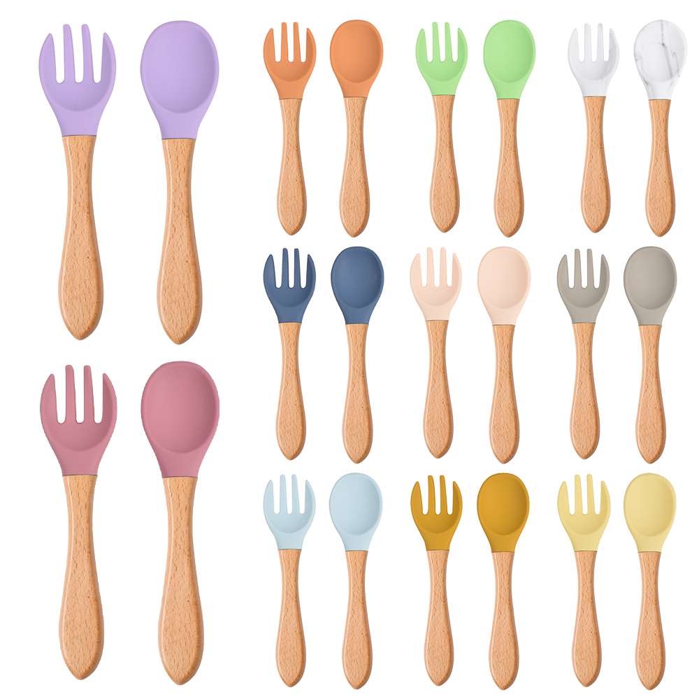 2Pcs/Set Baby Silicone Spoon F - Baby Food Utensils Set review and price