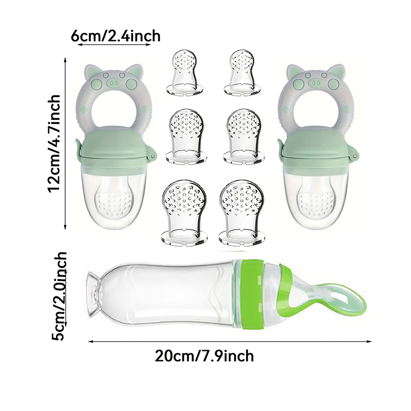 9pcs Feeding Cutlery:1 Silicon - Baby Food Feeder review and price
