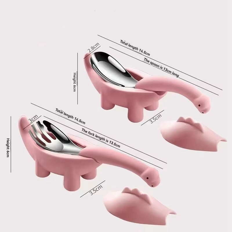 Dinosaur Shaped Infant Food Fe - Baby Food Utensils Set review and price