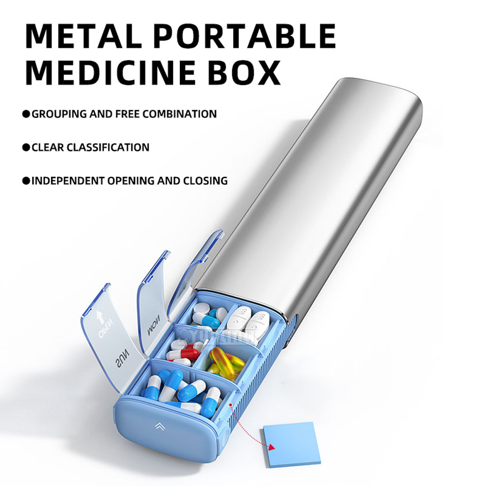 7-Day Aluminum Alloy Pill Case - First Food Jar review and price