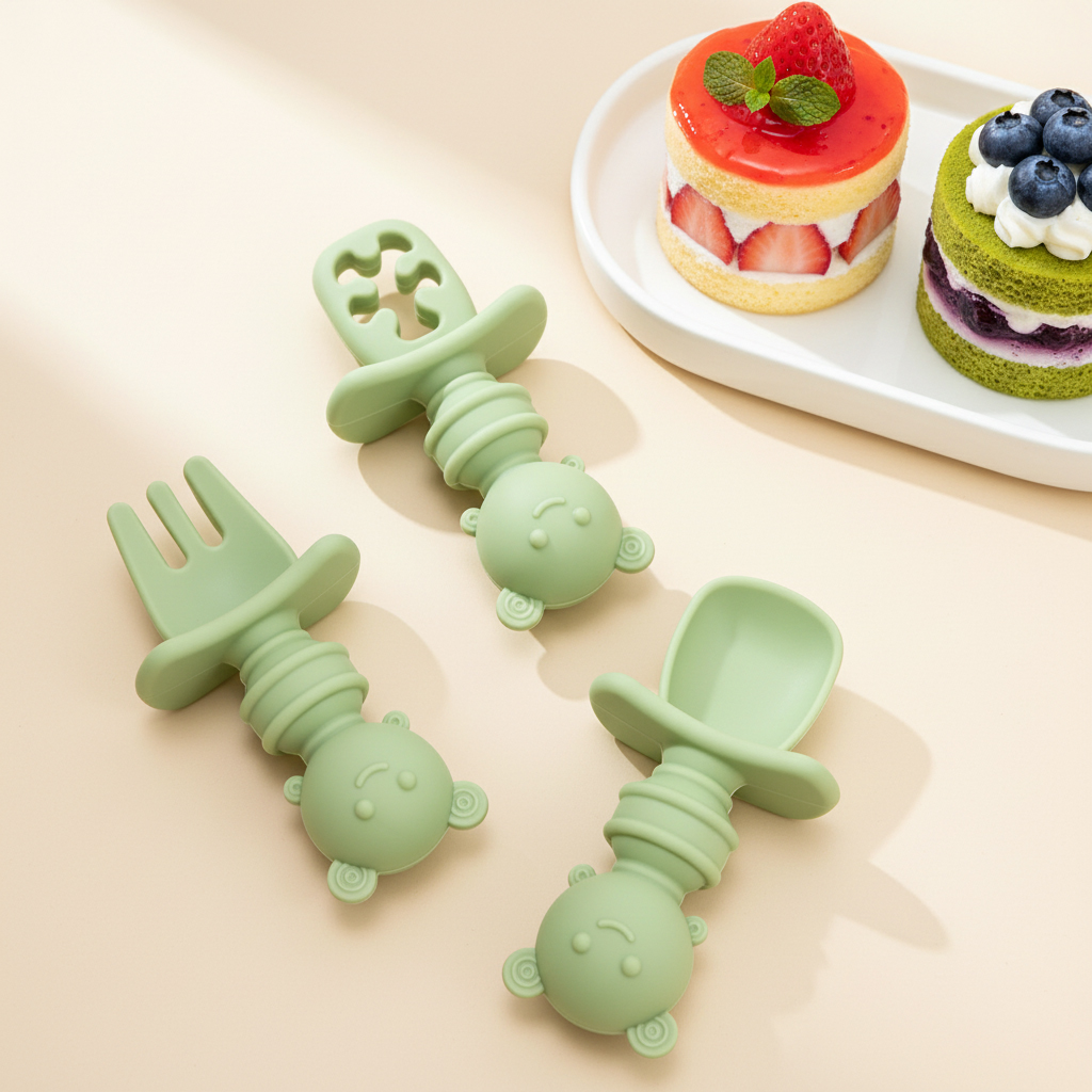 3pcs Short Handle Bee Spoon &  - Baby Food Utensils Set review and price