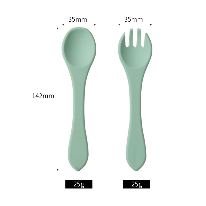 Food Grade Silicone Baby Spoon - Baby Food Utensils Set review and price